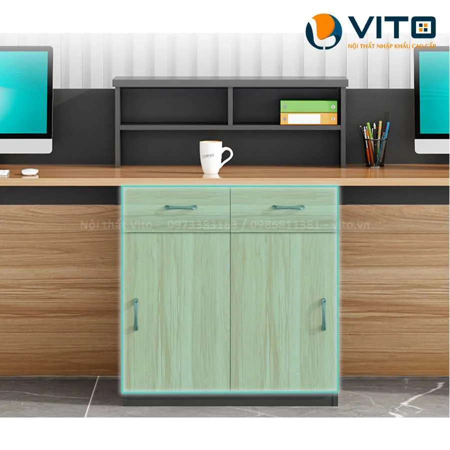 BÀN QUẦY LỄ TÂN VITO QLTV-QLT05 5 Bàn quầy lễ tân Vito QLTV-QLT05 - Ảnh 5