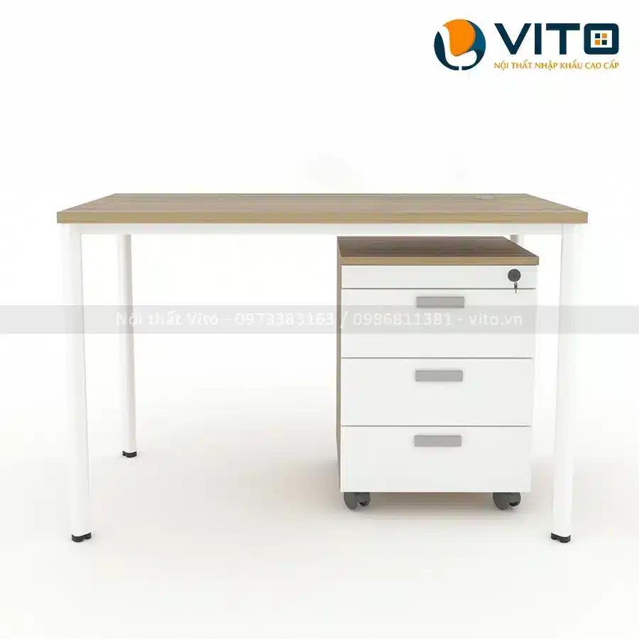 Bàn làm việc chân oval Orion 1m2 OV12T