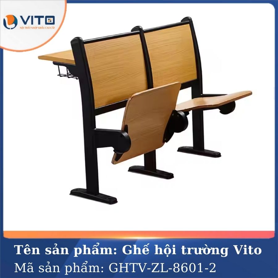 GHẾ HỘI TRƯỜNG VITO GHTV-ZL-8601-2 3 Ghế hội trường Vito GHTV-ZL-8601-2 - Ảnh 3