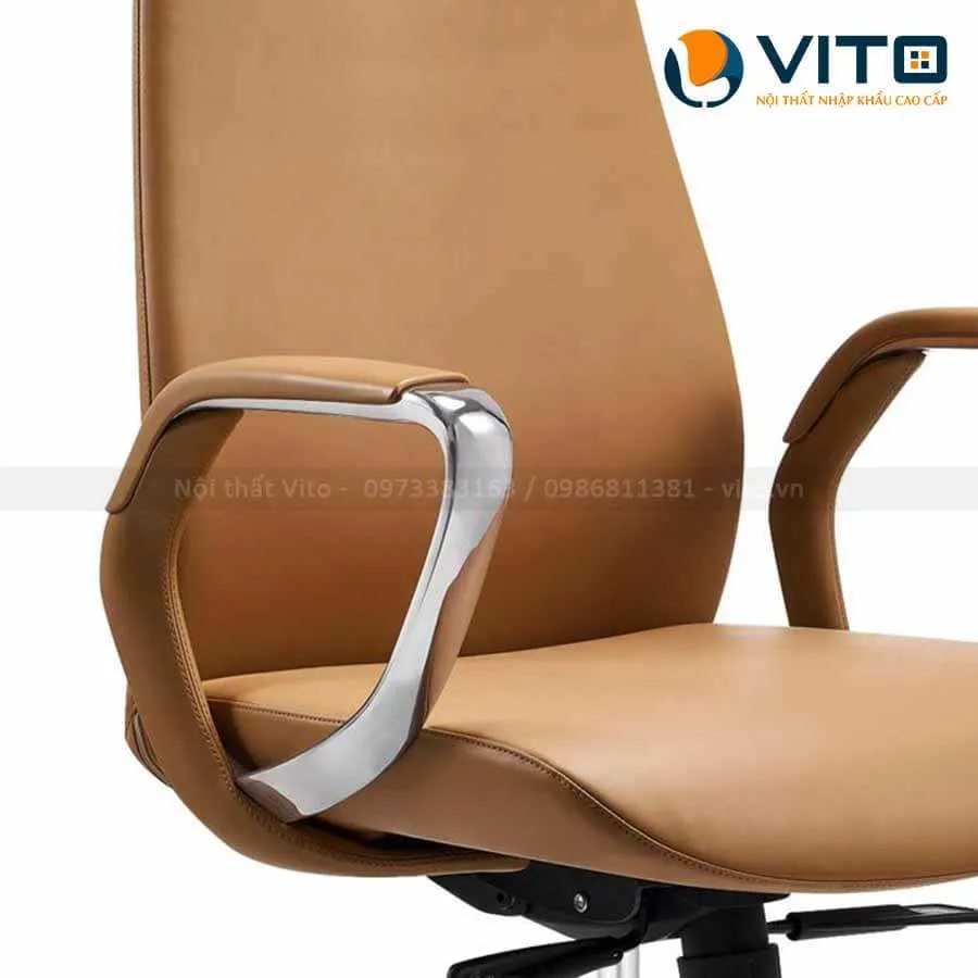 GHẾ LÃNH ĐẠO DA BÒ VITO GLDV-YS-2106B 3 Ghế lãnh đạo da bò Vito GLDV-YS-2106B - Ảnh 3