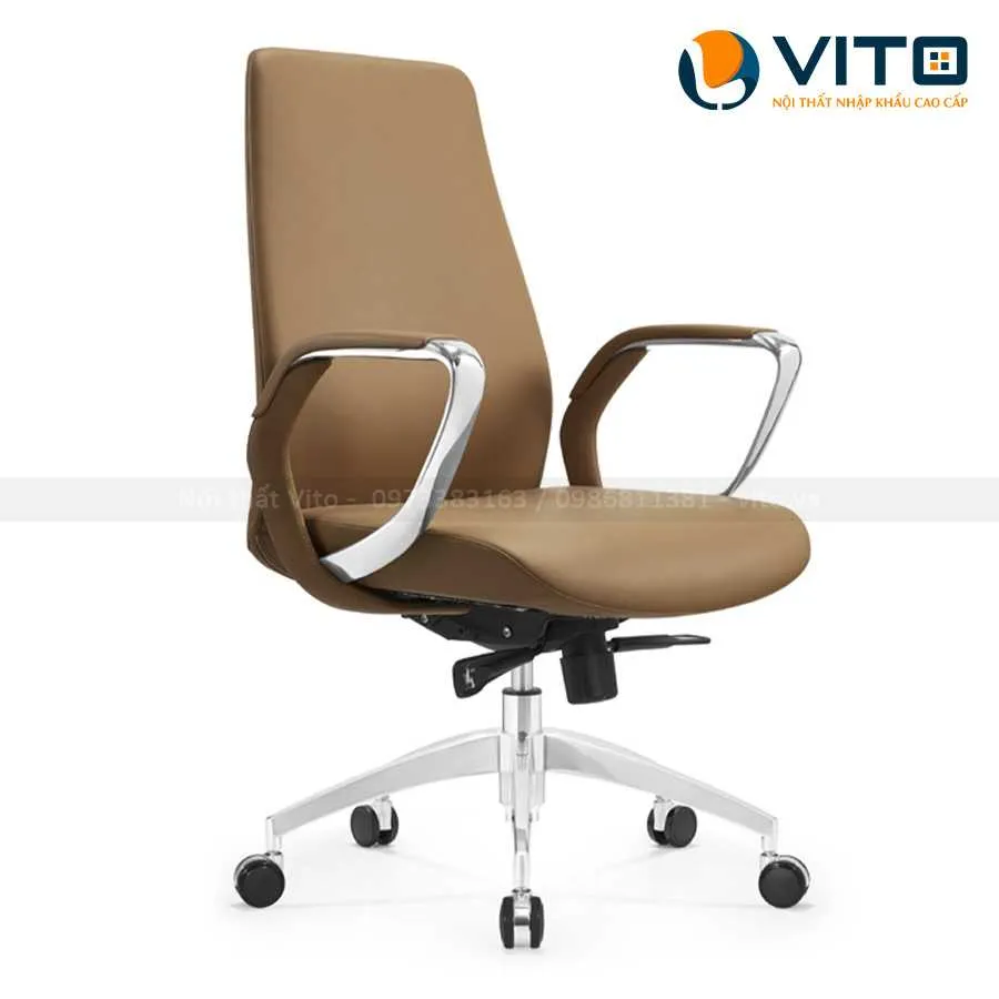 GHẾ LÃNH ĐẠO DA BÒ VITO GLDV-YS-2106B 2 Ghế lãnh đạo da bò Vito GLDV-YS-2106B - Ảnh 2