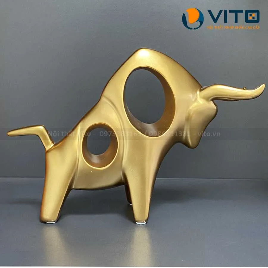 TƯỢNG CẶP BÒ TÓT 3 Tượng cặp bò tót - Ảnh 3