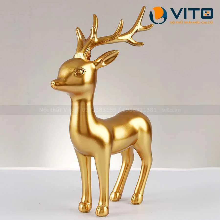 TƯỢNG CẶP HƯƠU 2 Tượng cặp hươu - Ảnh 2