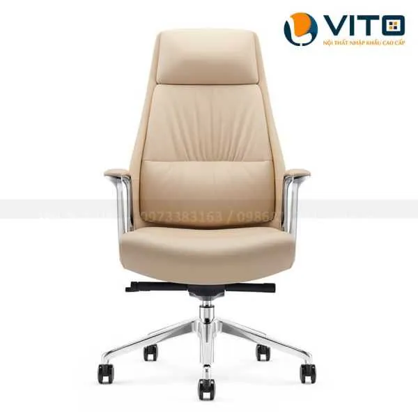 GHẾ LÃNH ĐẠO DA BÒ VITO GLDV-1826A 2 Ghế lãnh đạo da bò Perial 1826A
