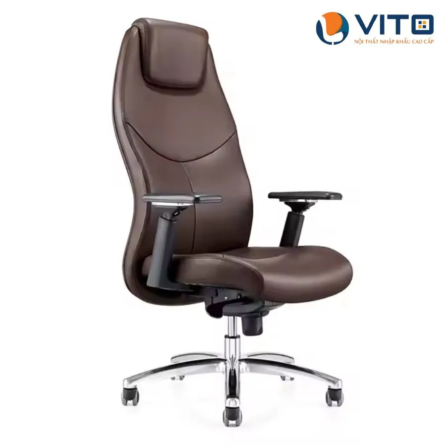Ghế lãnh đạo da bò Vito GLDV-F195