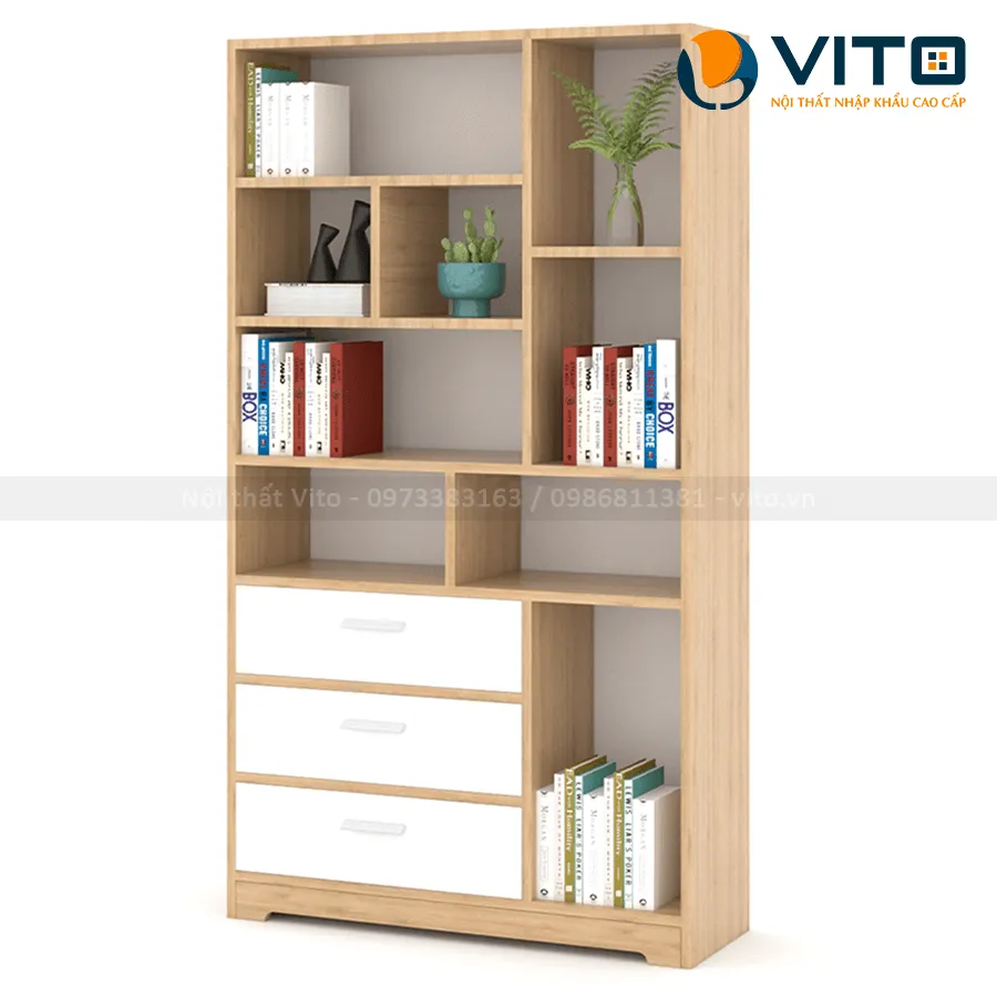 KỆ SÁCH VITO KSV-180-08 2 Kệ sách Vito KSV-180-08 - Ảnh 2