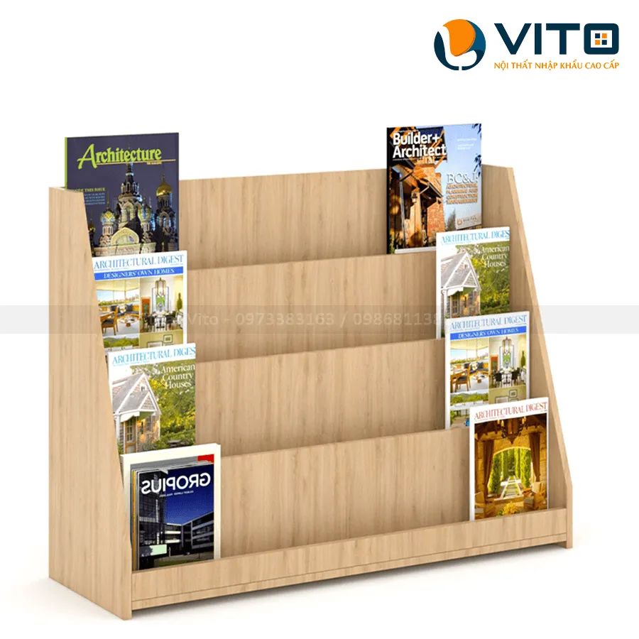 KỆ SÁCH VITO KSV-90-06 2 Kệ sách Vito KSV-90-06 - Ảnh 2