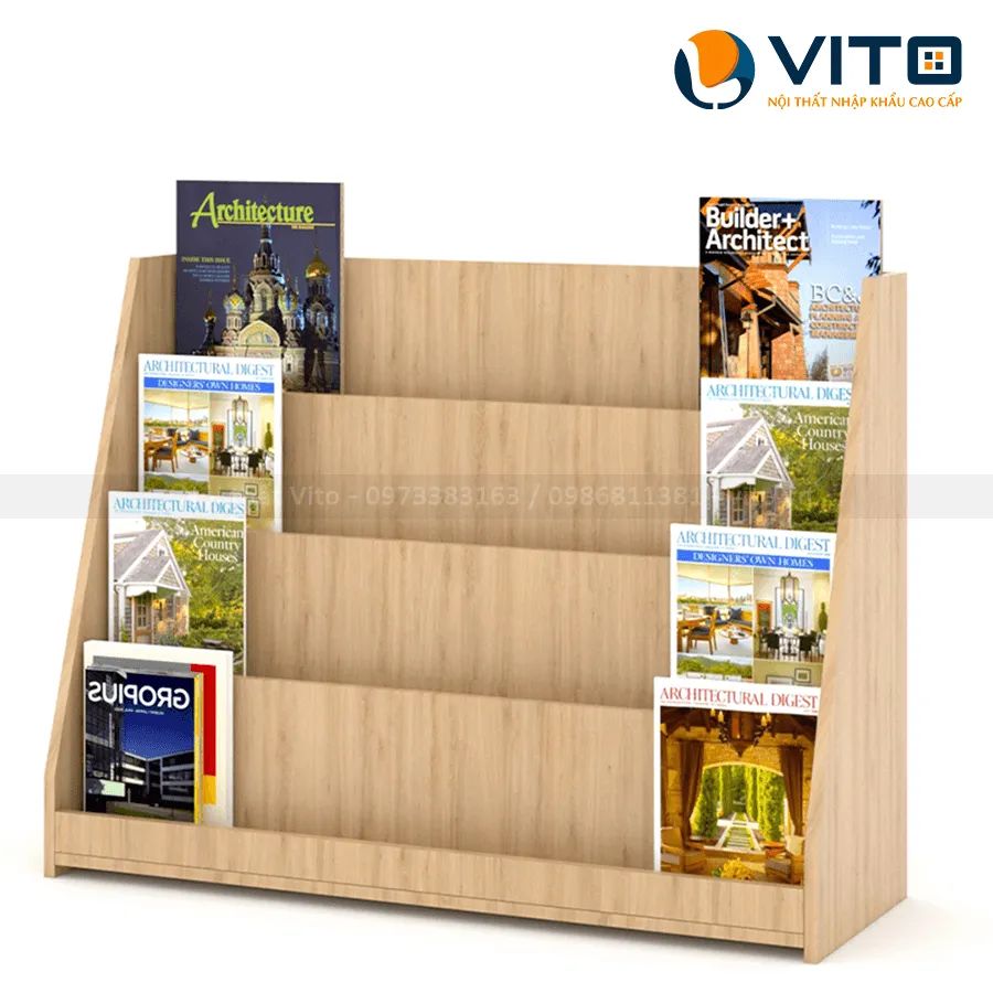 KỆ SÁCH VITO KSV-90-06 3 Kệ sách Vito KSV-90-06 - Ảnh 3