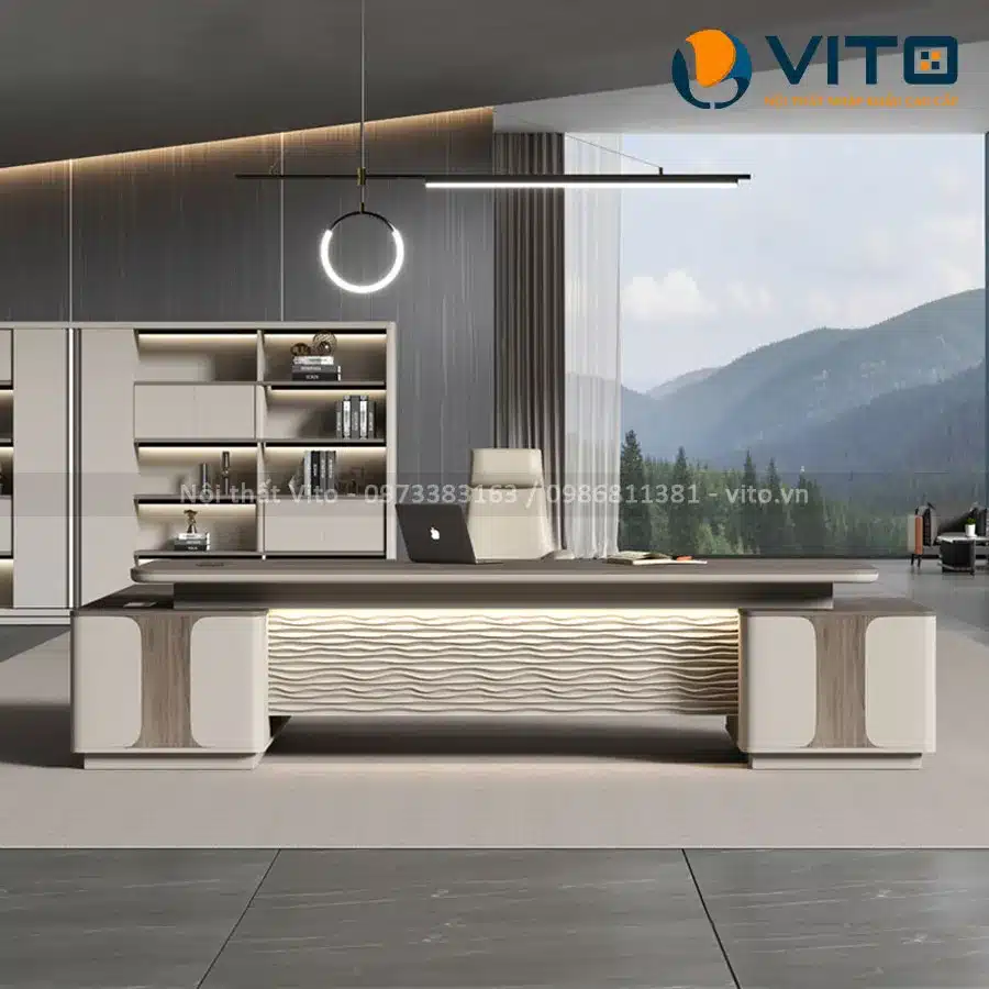 Bàn lãnh đạo nhập khẩu Vito 2m4 BLDV-2418