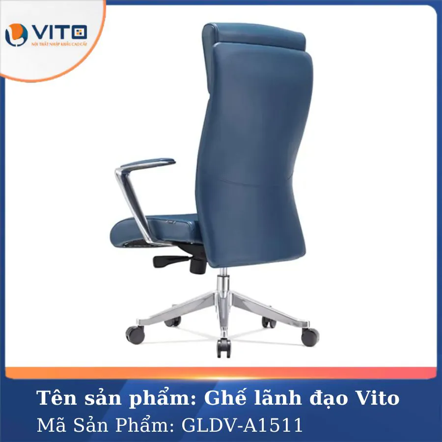 GHẾ LÃNH ĐẠO DA VITO GLDV-A1511 4 Ghế lãnh đạo da Vito GLDV-A1511 - Ảnh 4