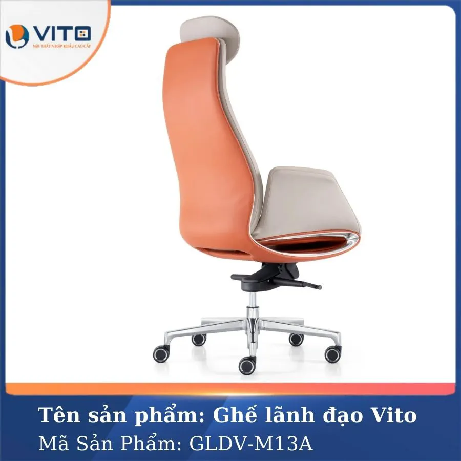 GHẾ LÃNH ĐẠO DA VITO GLDV-M13A 3 Ghế lãnh đạo da Vito GLDV-M13A - Ảnh 3