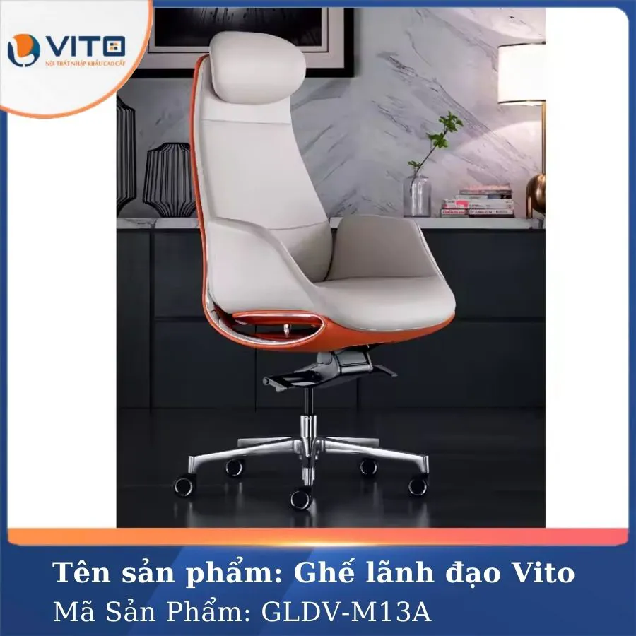GHẾ LÃNH ĐẠO DA VITO GLDV-M13A 4 Ghế lãnh đạo da Vito GLDV-M13A - Ảnh 4