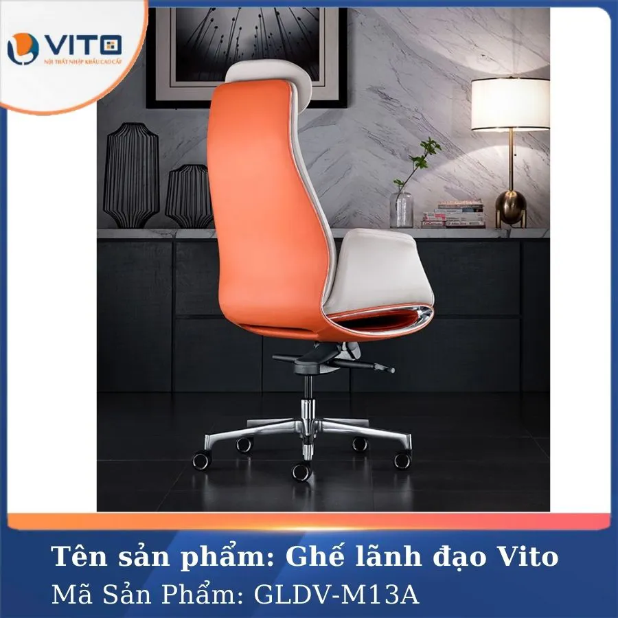 GHẾ LÃNH ĐẠO DA VITO GLDV-M13A 5 Ghế lãnh đạo da Vito GLDV-M13A - Ảnh 5