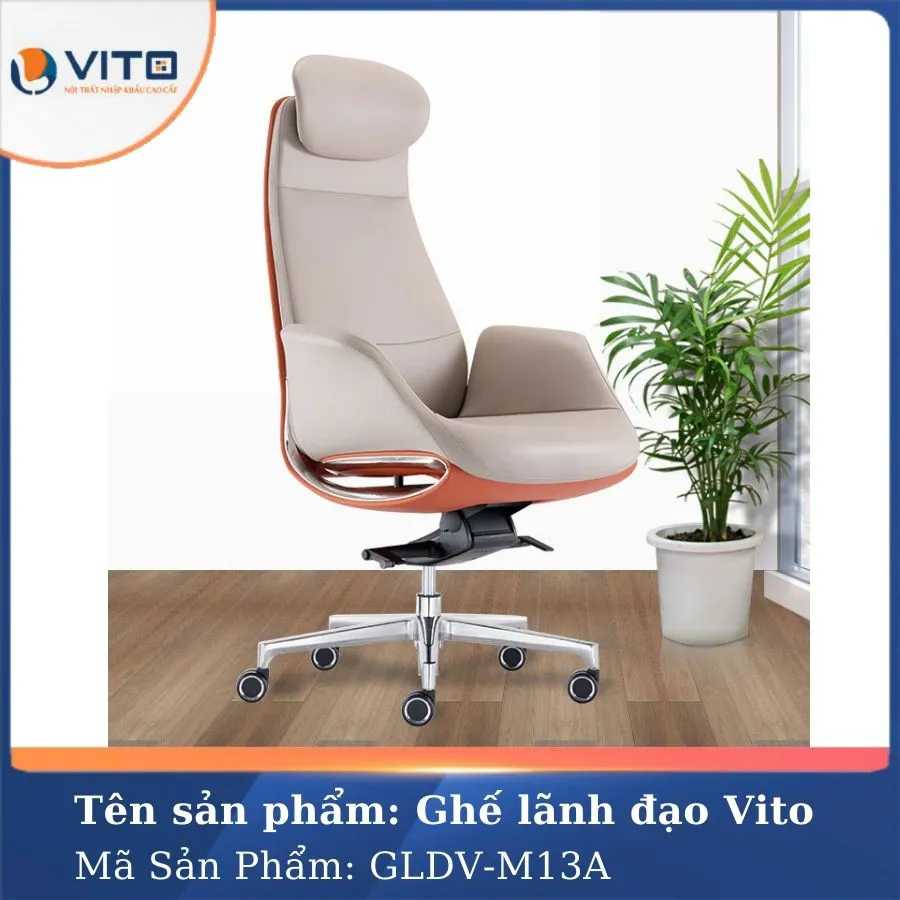 GHẾ LÃNH ĐẠO DA VITO GLDV-M13A 7 Ghế lãnh đạo da Vito GLDV-M13A - Ảnh 7