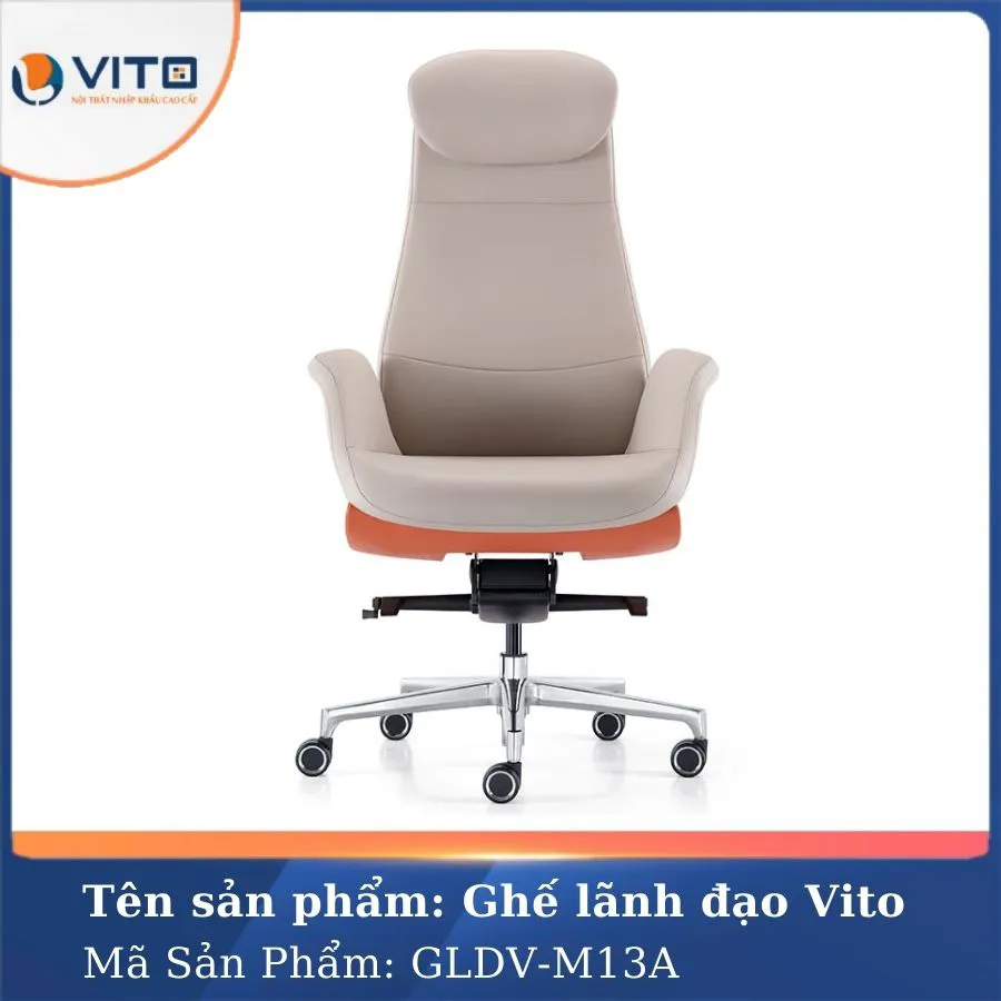 GHẾ LÃNH ĐẠO DA VITO GLDV-M13A 2 Ghế lãnh đạo da Vito GLDV-M13A - Ảnh 2