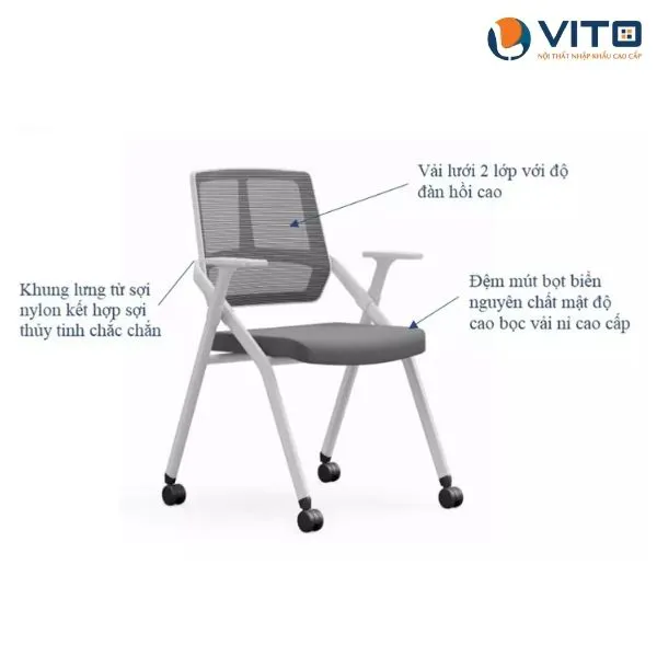 GHẾ TRAINING VITO GTV-D362-1 4 Ghế training Vito GTV-D362-1 - Ảnh 4