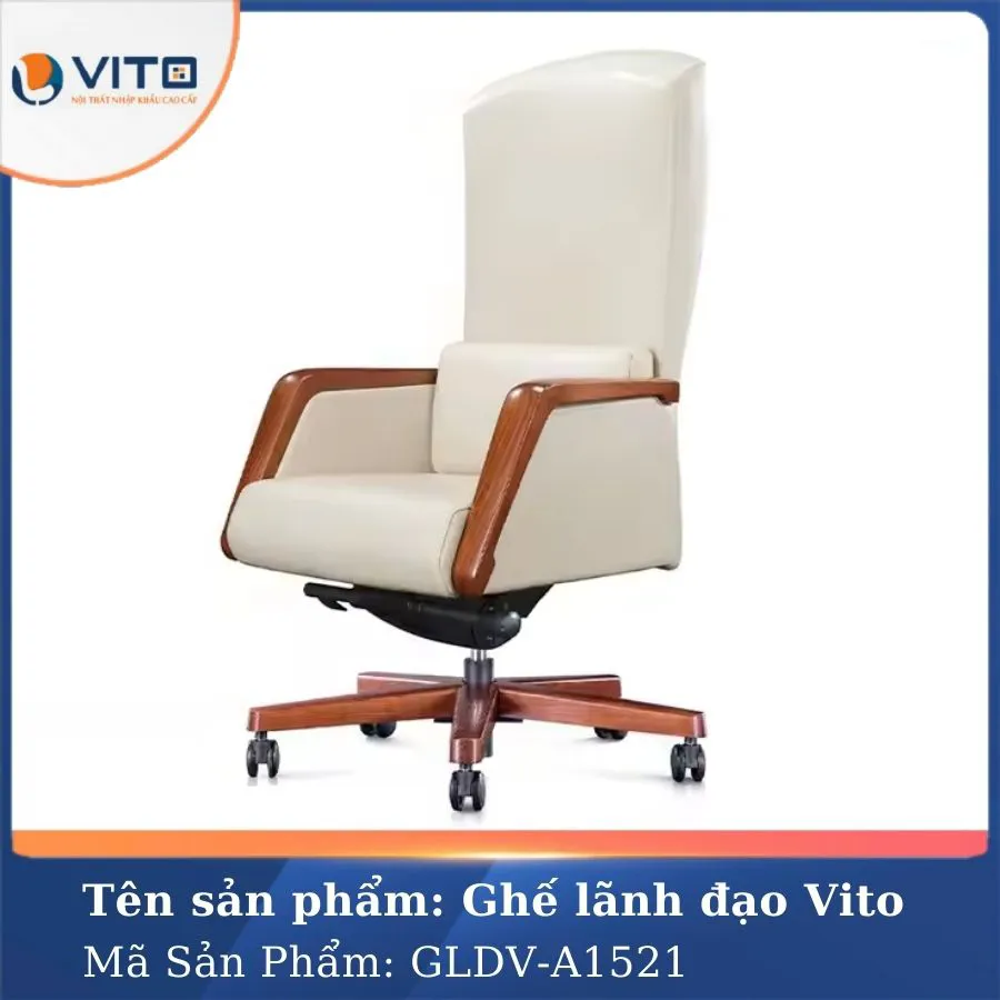 GHẾ LÃNH ĐẠO DA VITO GLDV-A1521 4 Ghế lãnh đạo da Vito GLDV-A1521 - Ảnh 4