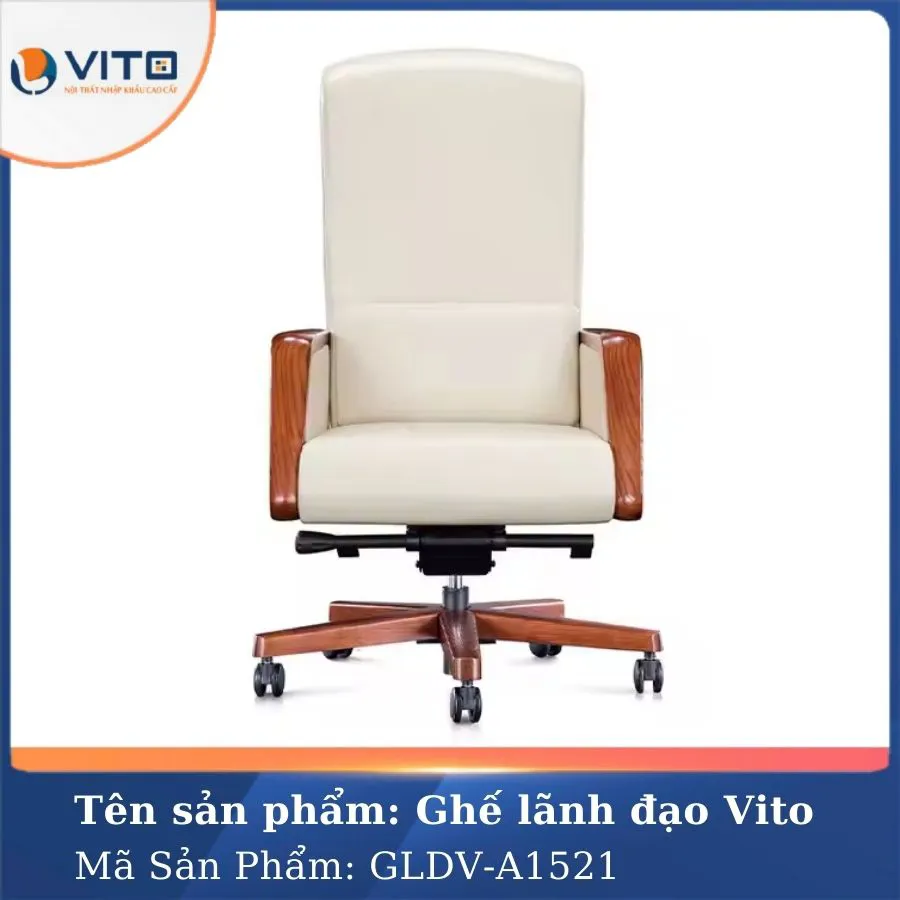 GHẾ LÃNH ĐẠO DA VITO GLDV-A1521 3 Ghế lãnh đạo da Vito GLDV-A1521 - Ảnh 3