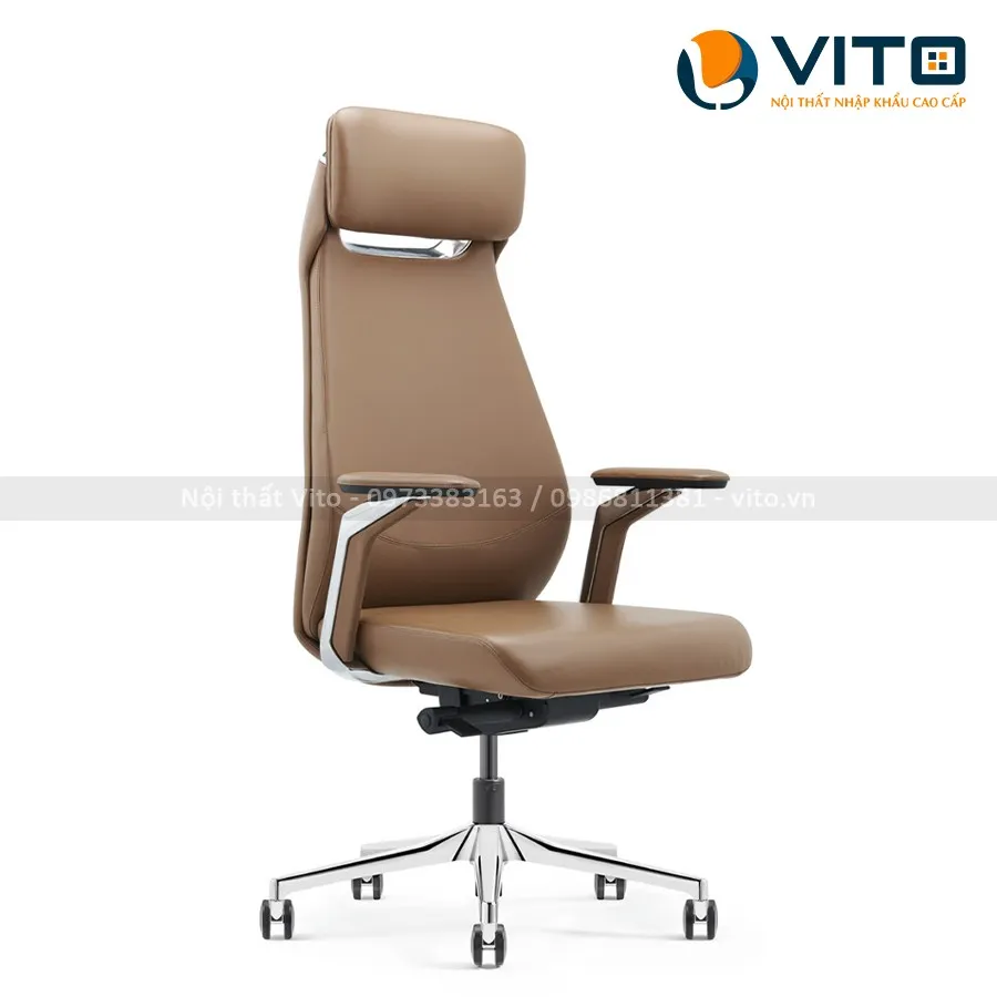 Ghế lãnh đạo da bò Vito GLDV-GW-1802A