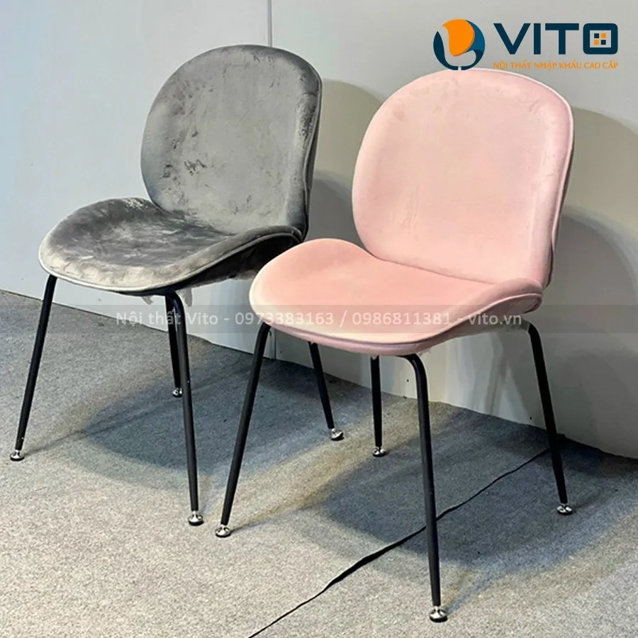 Ghế Ăn Nhập Khẩu Gubi Chân Đen GAV-NK004