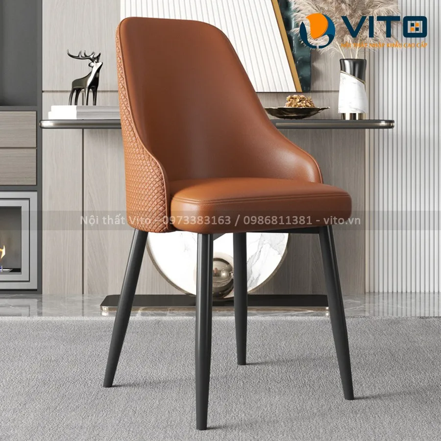 Ghế Ăn Nhập Khẩu Sheraton Chân Xám GAV-NK011-1