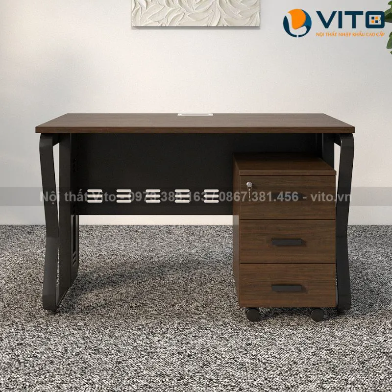 BÀN LÀM VIỆC CHÂN U UỐN BLVV-U1D 10 Bàn làm việc chân U Uốn BLVV-U1D - Ảnh 10