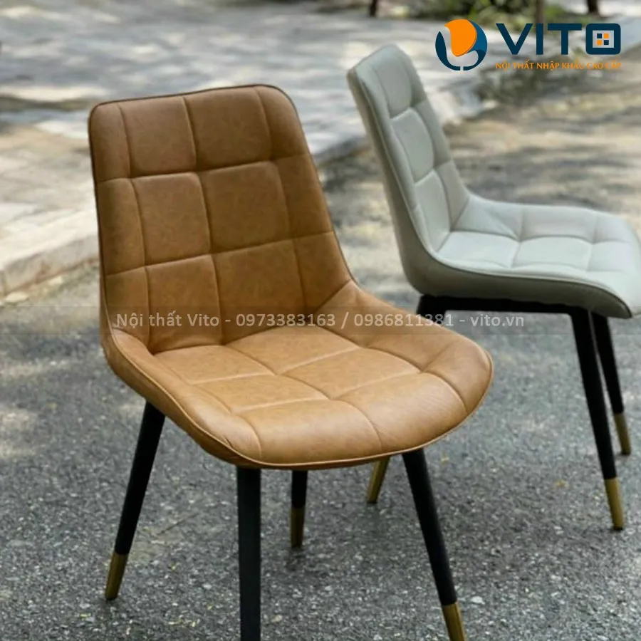 Ghế Ăn Nhập Khẩu Loft caro GAV-NK002-2