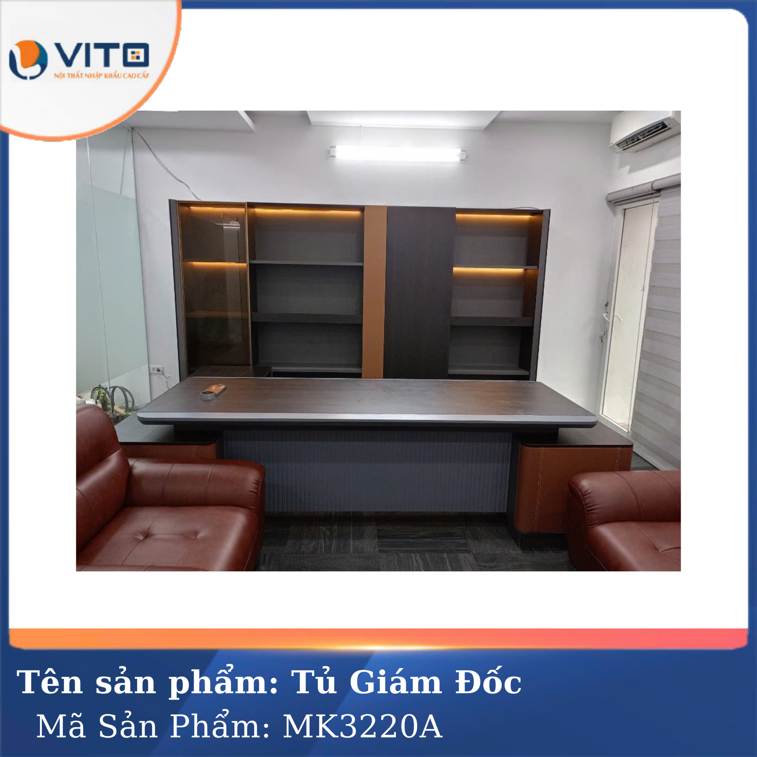 TỦ TÀI LIỆU GIÁM ĐỐC VITO MK3220A 7 Tủ tài liệu giám đốc Vito MK3220A - Ảnh 7