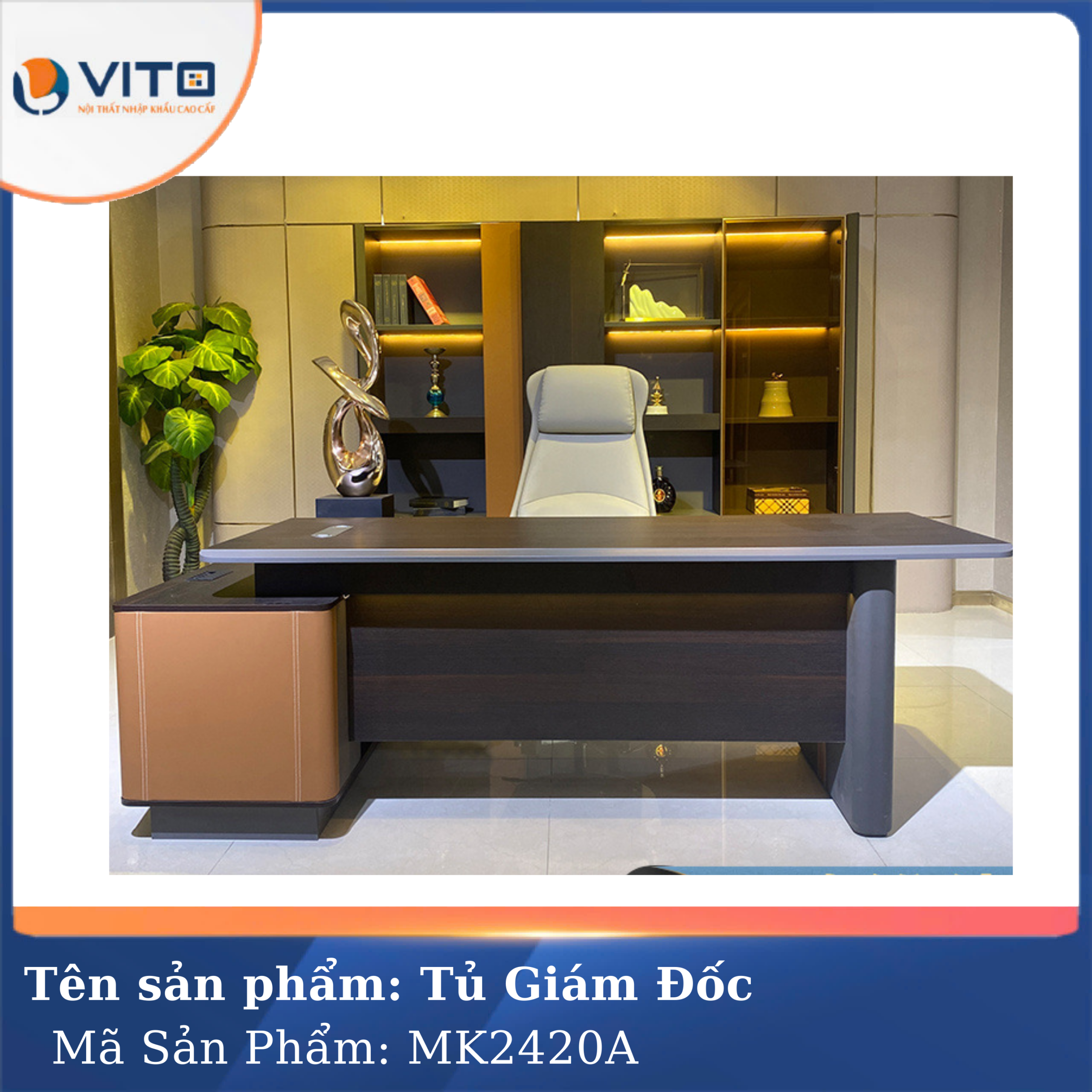 TỦ TÀI LIỆU GIÁM ĐỐC VITO MK2420A 7 Tủ tài liệu giám đốc Vito MK2420A - Ảnh 7