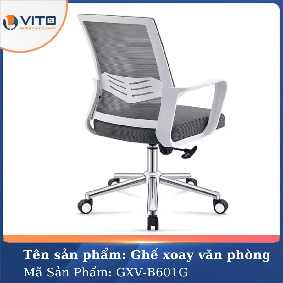 GHẾ XOAY VĂN PHÒNG VITO GXV-B601G 3 Ghế xoay văn phòng Vito GXV-B601G - Ảnh 3