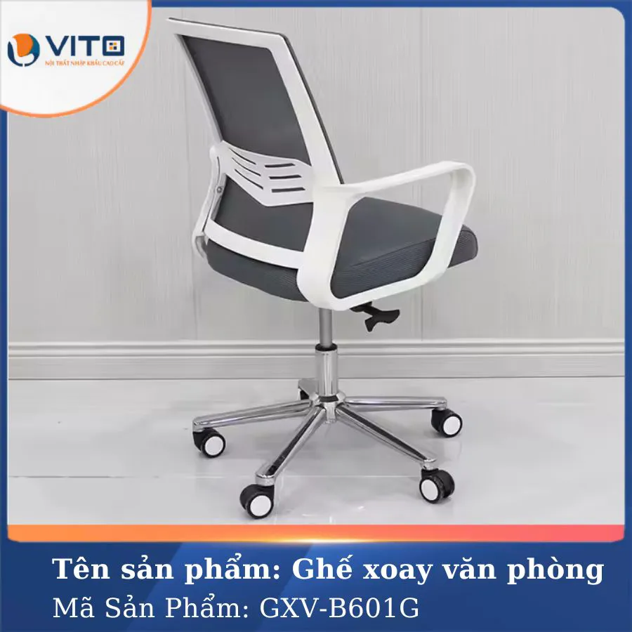 GHẾ XOAY VĂN PHÒNG VITO GXV-B601G 6 Ghế xoay văn phòng Vito GXV-B601G - Ảnh 6