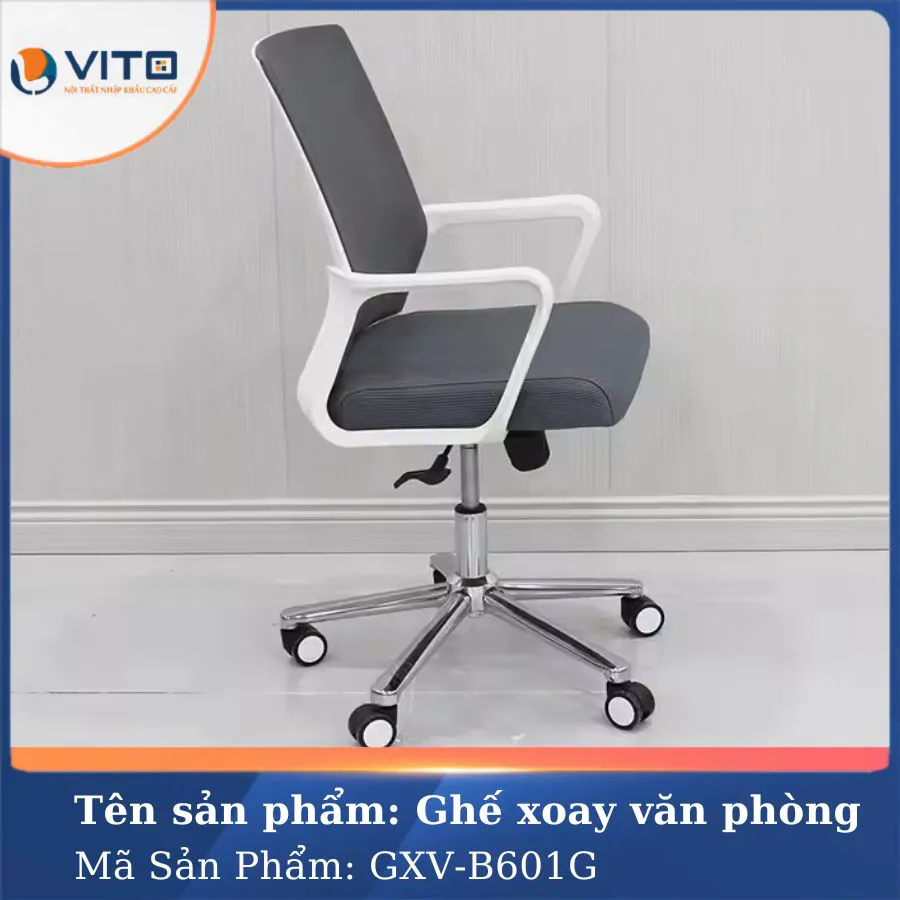 GHẾ XOAY VĂN PHÒNG VITO GXV-B601G 7 Ghế xoay văn phòng Vito GXV-B601G - Ảnh 7