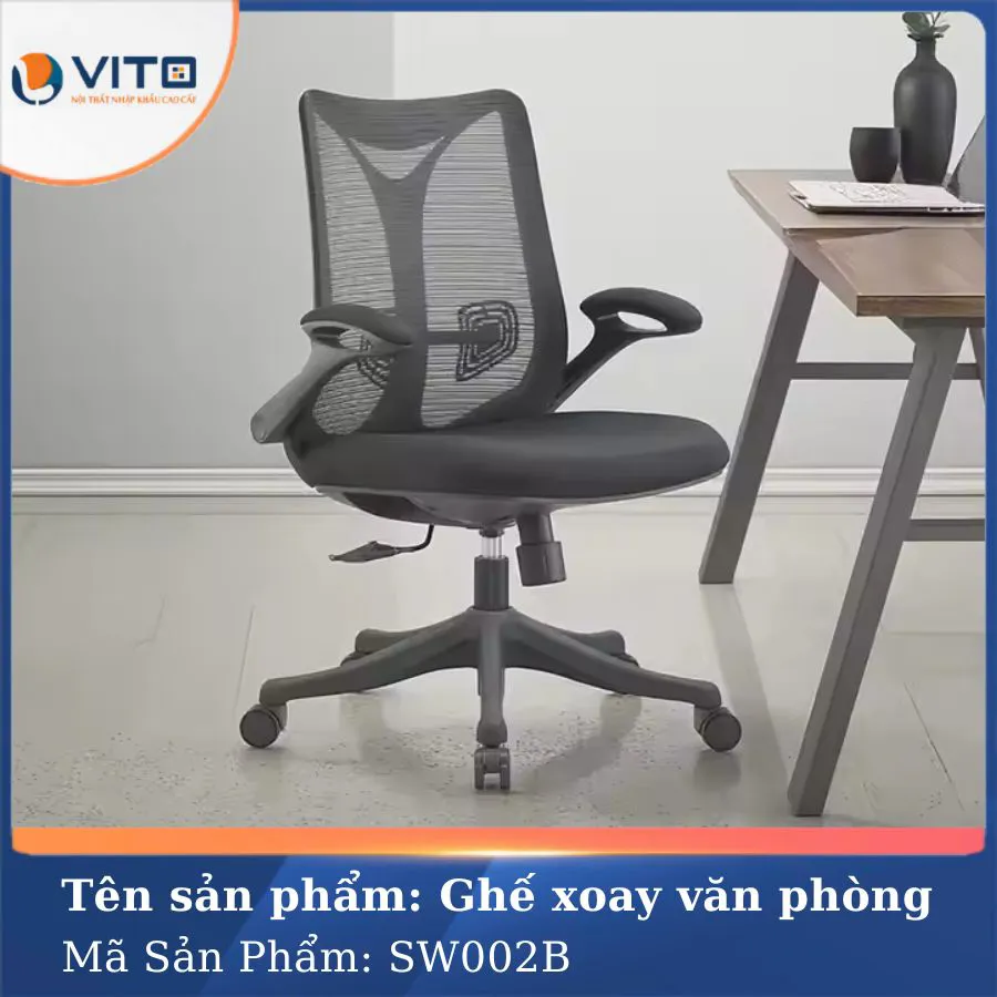 GHẾ XOAY VĂN PHÒNG VITO SW002B 4 Ghế xoay văn phòng Vito SW002B - Ảnh 4