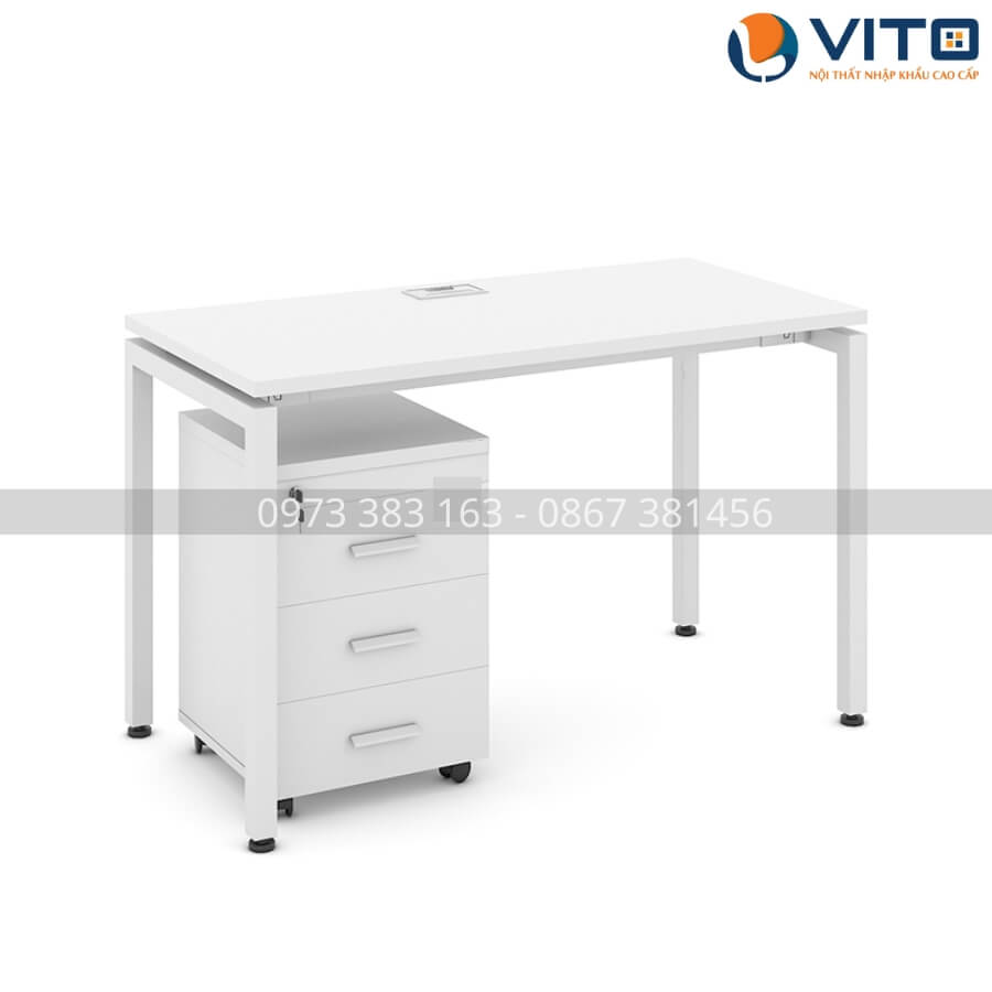 BÀN LÀM VIỆC CHÂN ĐỘC LẬP VITO 1M2 BLVV-BVDL12T-1 4 Bàn làm việc chân độc lập Vito 1m2 BLVV-BVDL12T-1 - Ảnh 4