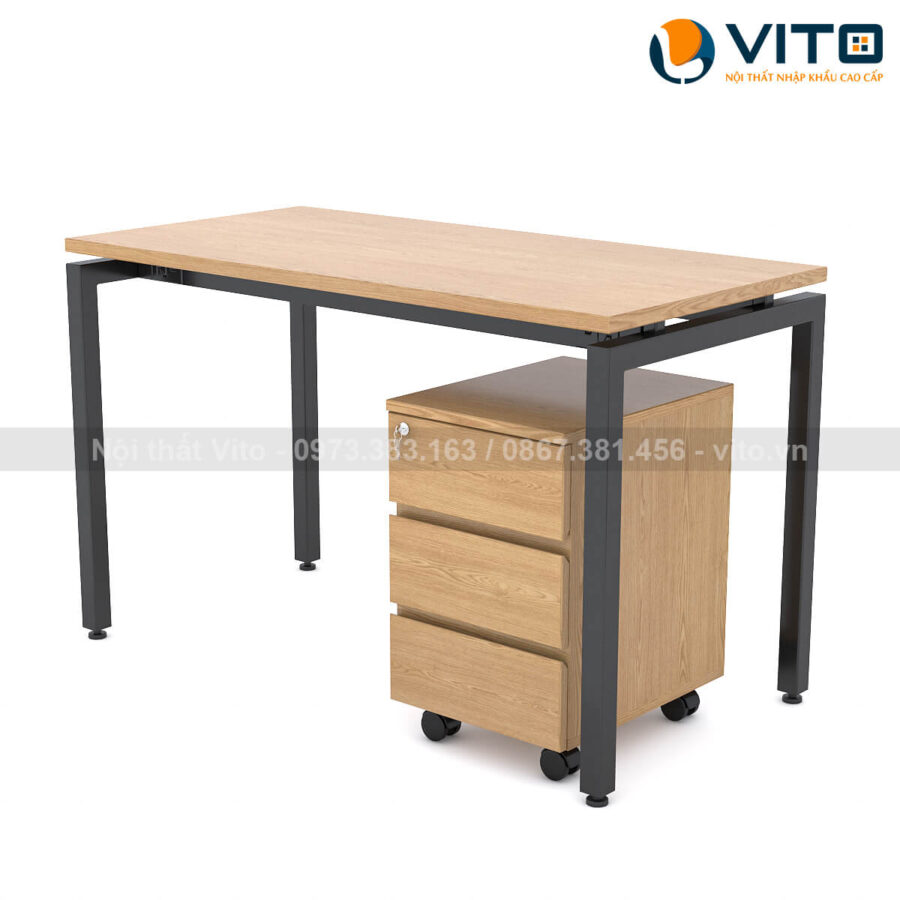 Bàn làm việc chân độc lập Vito 1m2 BLVV-BVDL12D