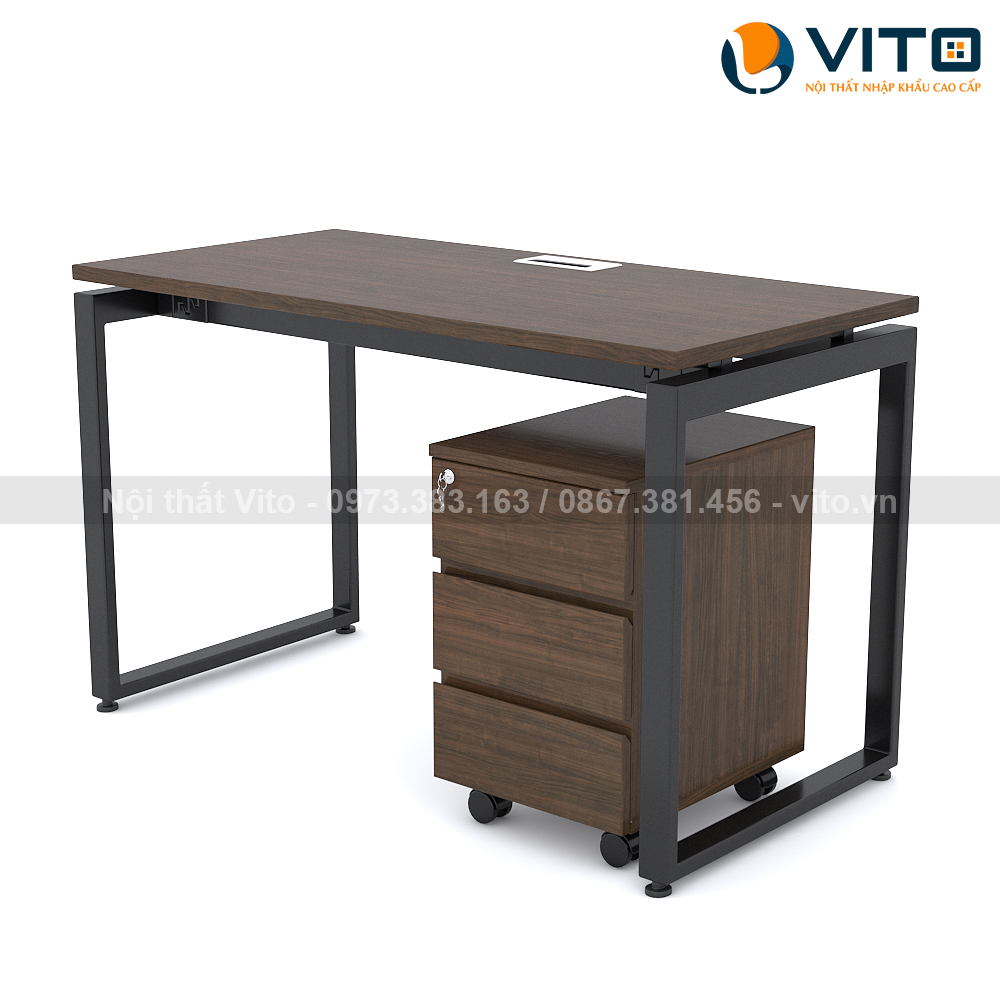BÀN LÀM VIỆC KHUNG SẮT CHÂN CHỮ U VITO 1M2 BLVV – U12D 16 ban lam viec chan chu u d