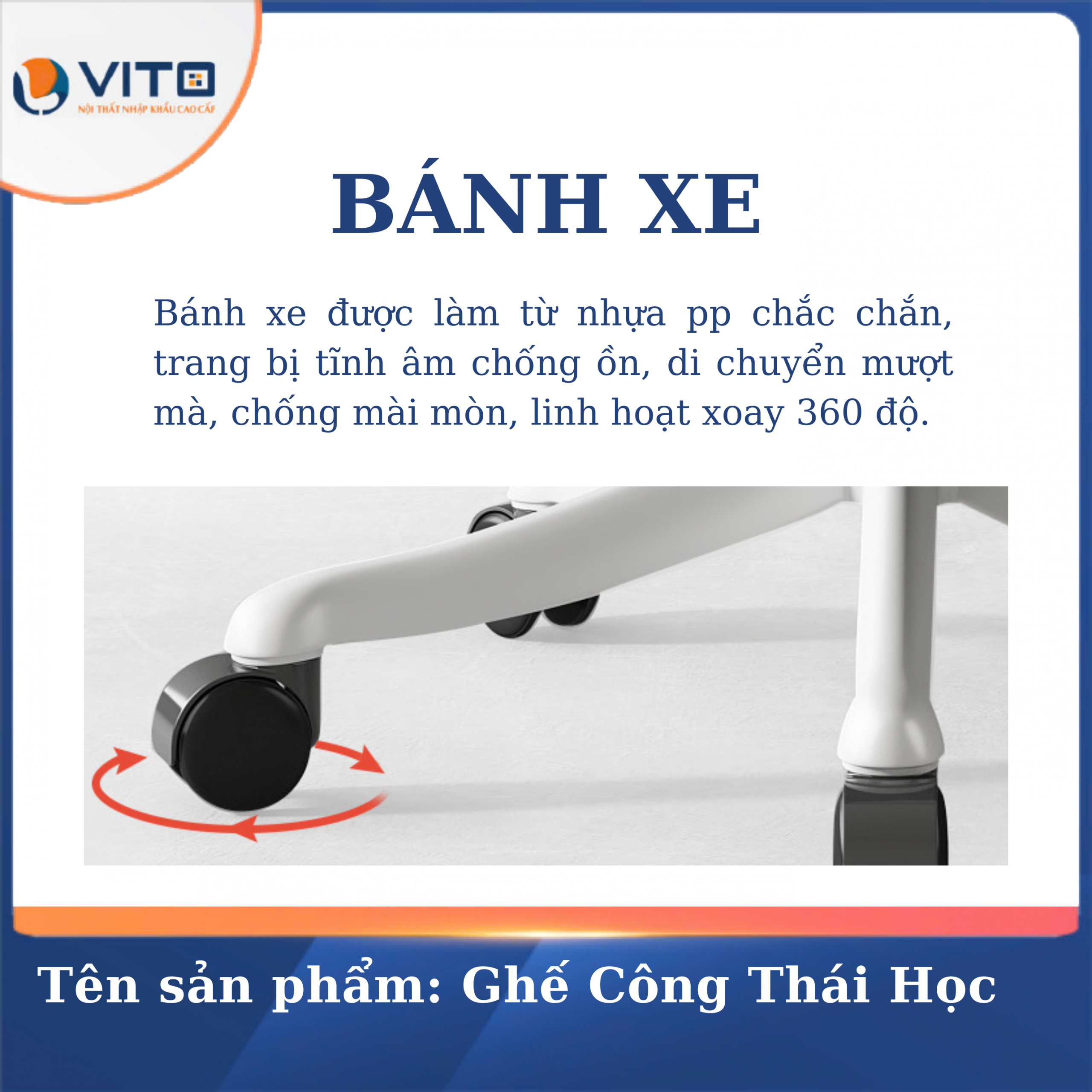 GHẾ CÔNG THÁI HỌC GCTHV-RT006T 8 Ghế công thái học GCTHV-RT006T - Ảnh 8