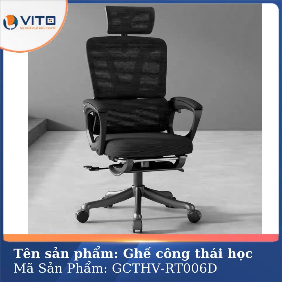 GHẾ CÔNG THÁI HỌC GCTHV-RT006D 5 Ghế công thái học GCTHV-RT006D - Ảnh 5