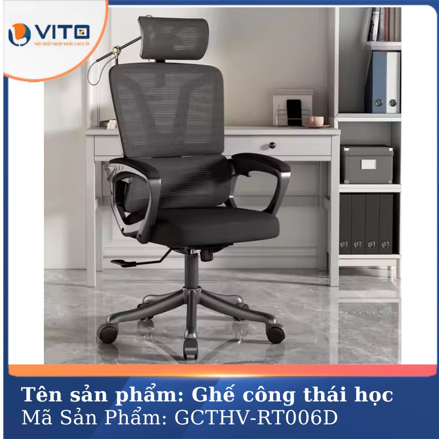 GHẾ CÔNG THÁI HỌC GCTHV-RT006D 2 Ghế công thái học GCTHV-RT006D - Ảnh 2