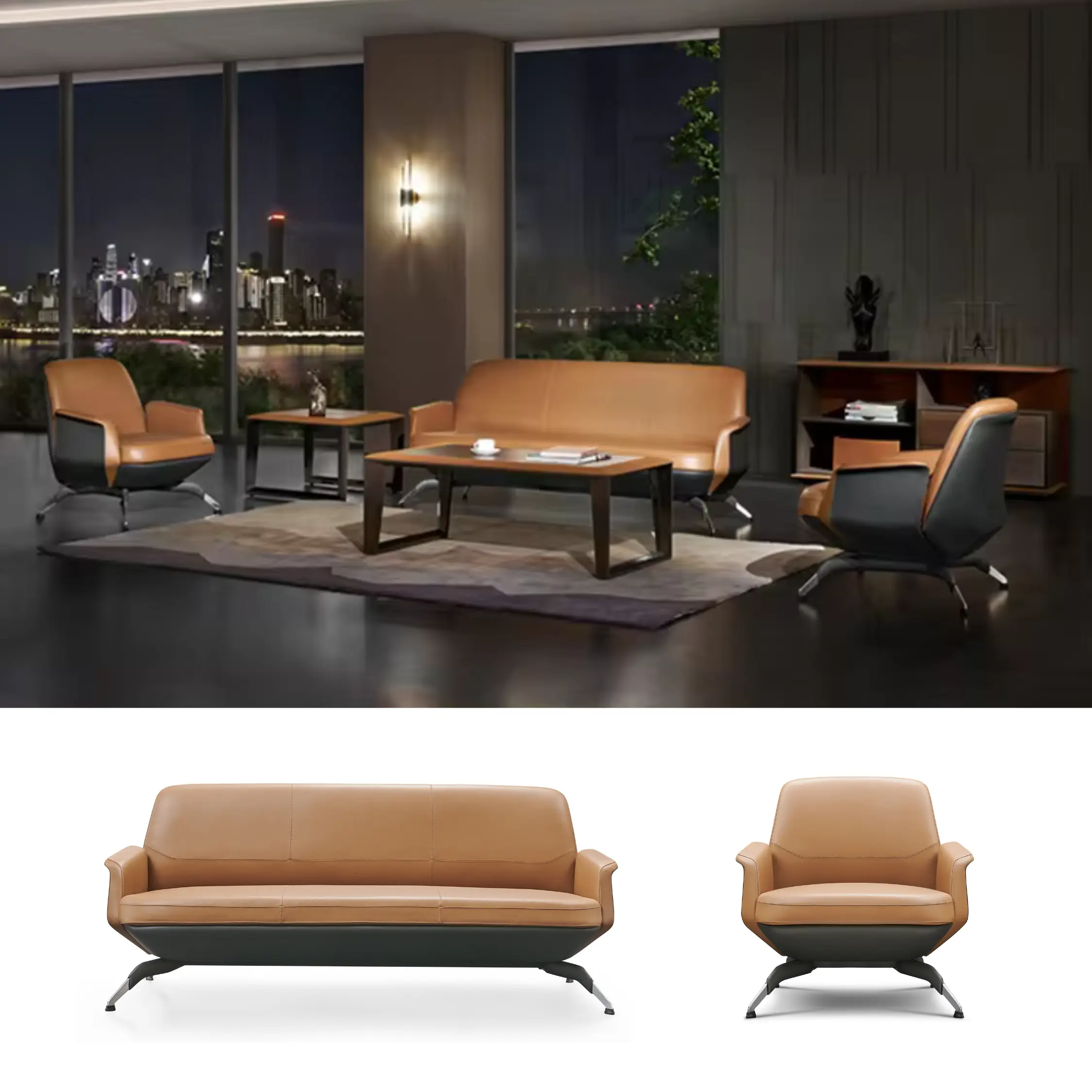 Bộ Ghế Sofa da cao cấp Vito GS005