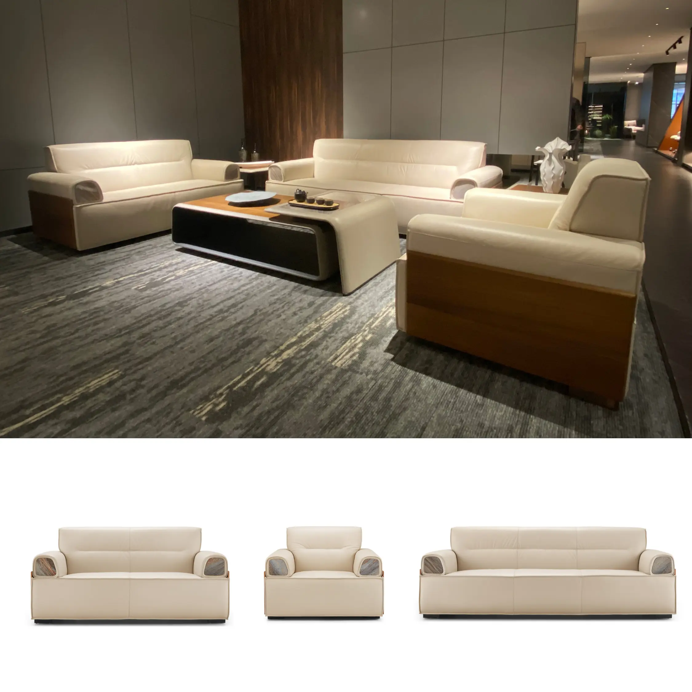 Bộ Ghế Sofa da cao cấp Vito SF196