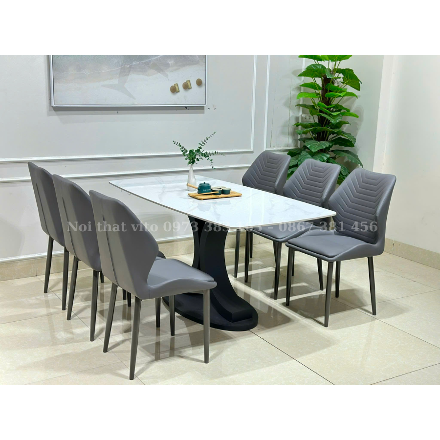 BỘ BÀN ĂN 6 GHẾ NHẬP KHẨU VITO BGAV-BGA2401 3 Bộ bàn ăn 6 ghế nhập khẩu Vito BGAV-BGA2401 - Ảnh 3