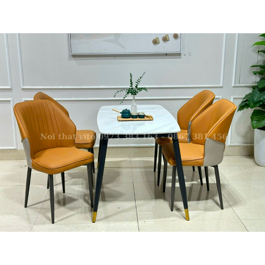 Bộ bàn ăn 4 ghế nhập khẩu Vito BGAV-BGA2403-1