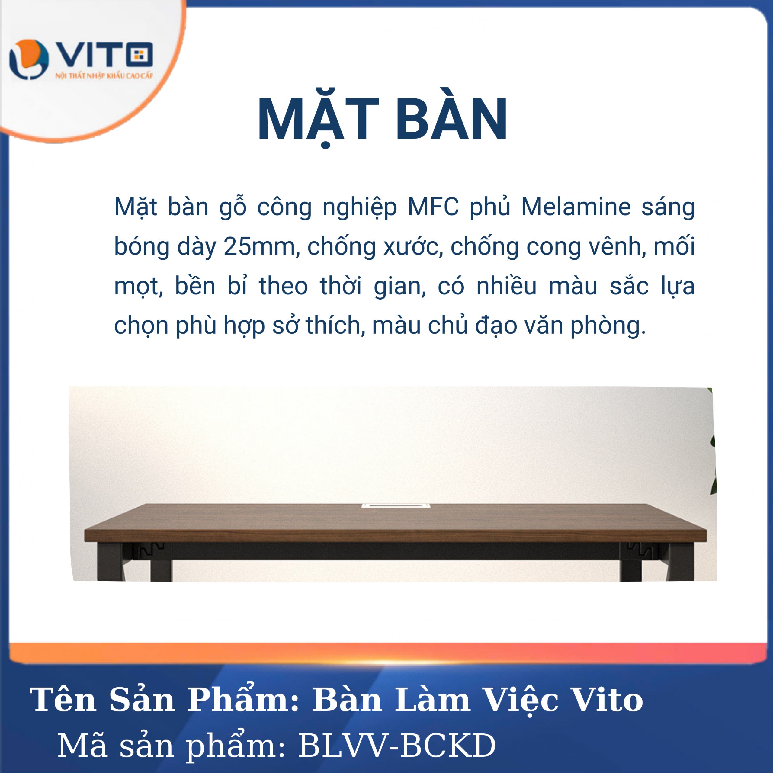 BÀN LÀM VIỆC KHUNG SẮT CHÂN CHỮ K VITO 1M2 BLVV – BCKD 7 Bàn làm việc khung sắt chân chữ K Vito 1m2 BLVV – BCKD - Ảnh 7