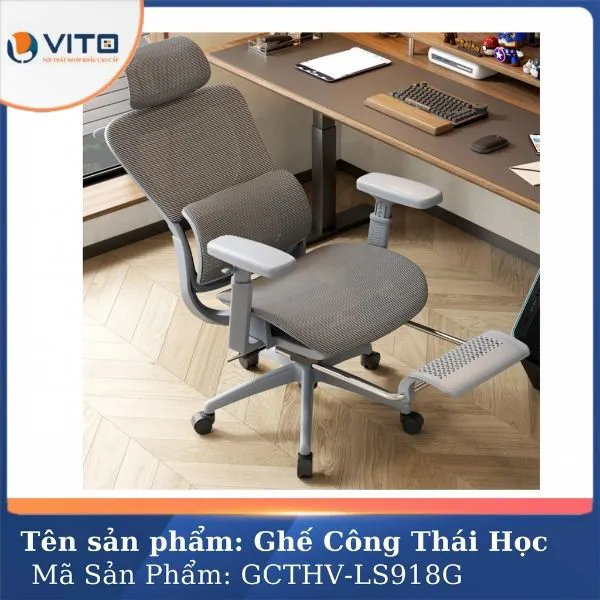GHẾ CÔNG THÁI HỌC VITO GCTHV-LS918G 6 Ghế công thái học Vito GCTHV-LS918G - Ảnh 6