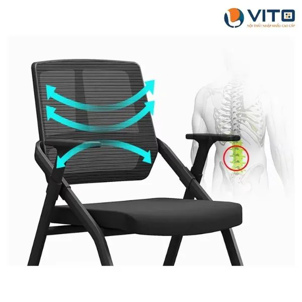 GHẾ ĐÀO TẠO CAO CẤP VITO GTV-D362 5 Ghế đào tạo cao cấp Vito GTV-D362 - Ảnh 5