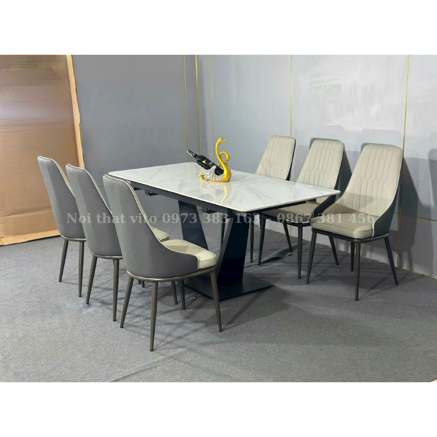 BỘ BÀN ĂN 6 GHẾ DI ĐỘNG NHẬP KHẨU VITO BGAV-BGA2411 3 Bộ bàn ăn 6 ghế di động nhập khẩu Vito BGAV-BGA2411 - Ảnh 3