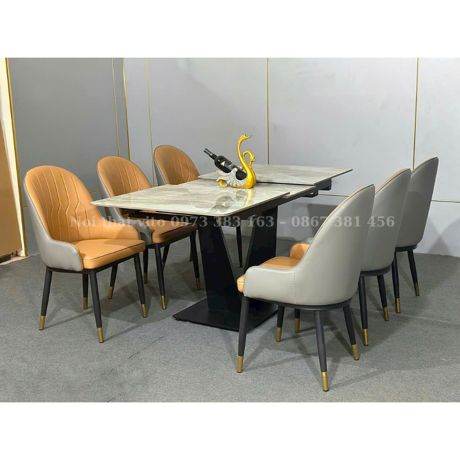 BỘ BÀN ĂN 6 GHẾ DI ĐỘNG NHẬP KHẨU VITO BGAV-BGA2411 4 Bộ bàn ăn 6 ghế di động nhập khẩu Vito BGAV-BGA2411 - Ảnh 4