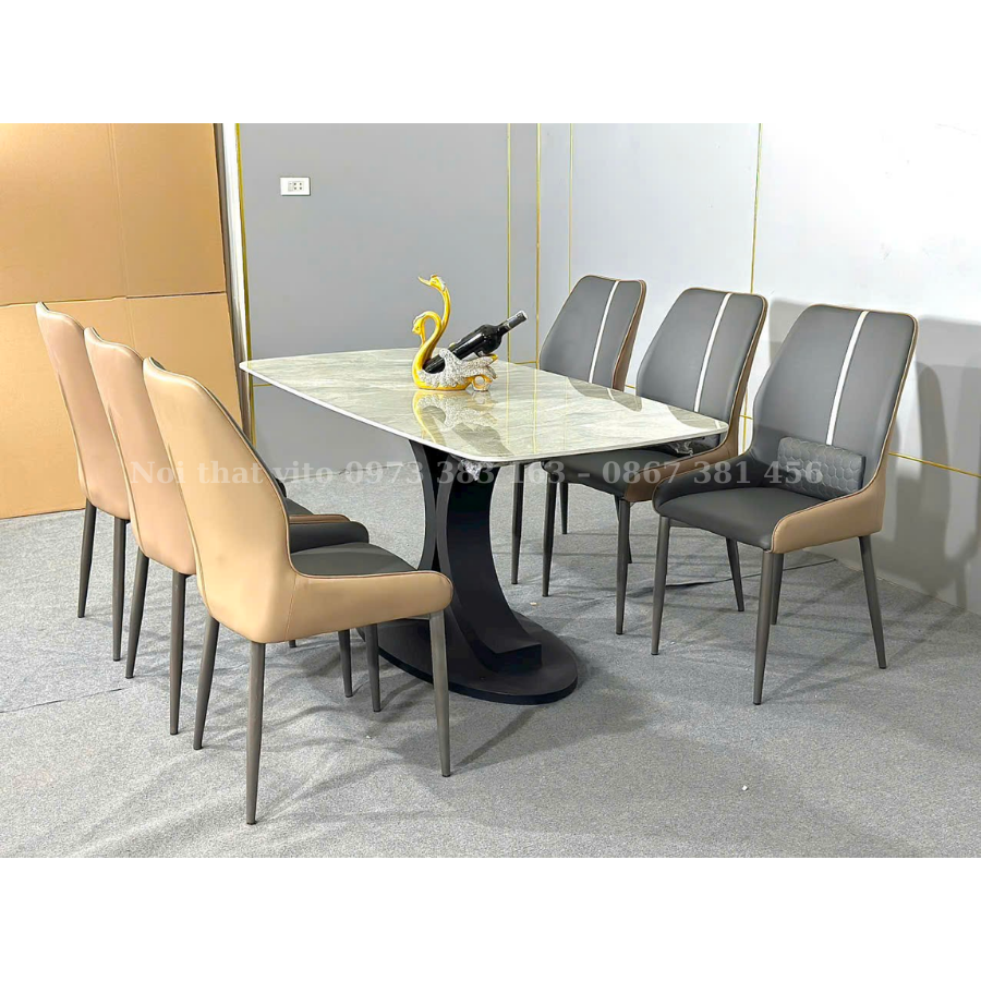 BỘ BÀN ĂN 6 GHẾ NHẬP KHẨU VITO BGAV-BGA2408 3 Bộ bàn ăn 6 ghế nhập khẩu Vito BGAV-BGA2408 - Ảnh 3