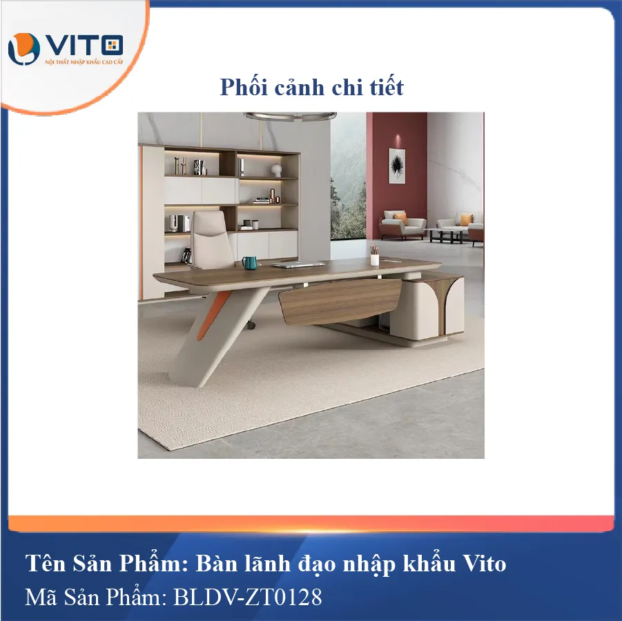 BÀN LÃNH ĐẠO NHẬP KHẨU VITO 2M4 BLDV-ZT0128 6 Bàn lãnh đạo nhập khẩu Vito 2m4 BLDV-ZT0128 - Ảnh 6